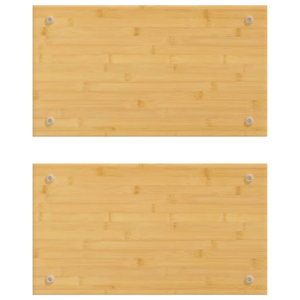 Coberturas para fogão 2 pcs 50x28x1,5 cm bambu