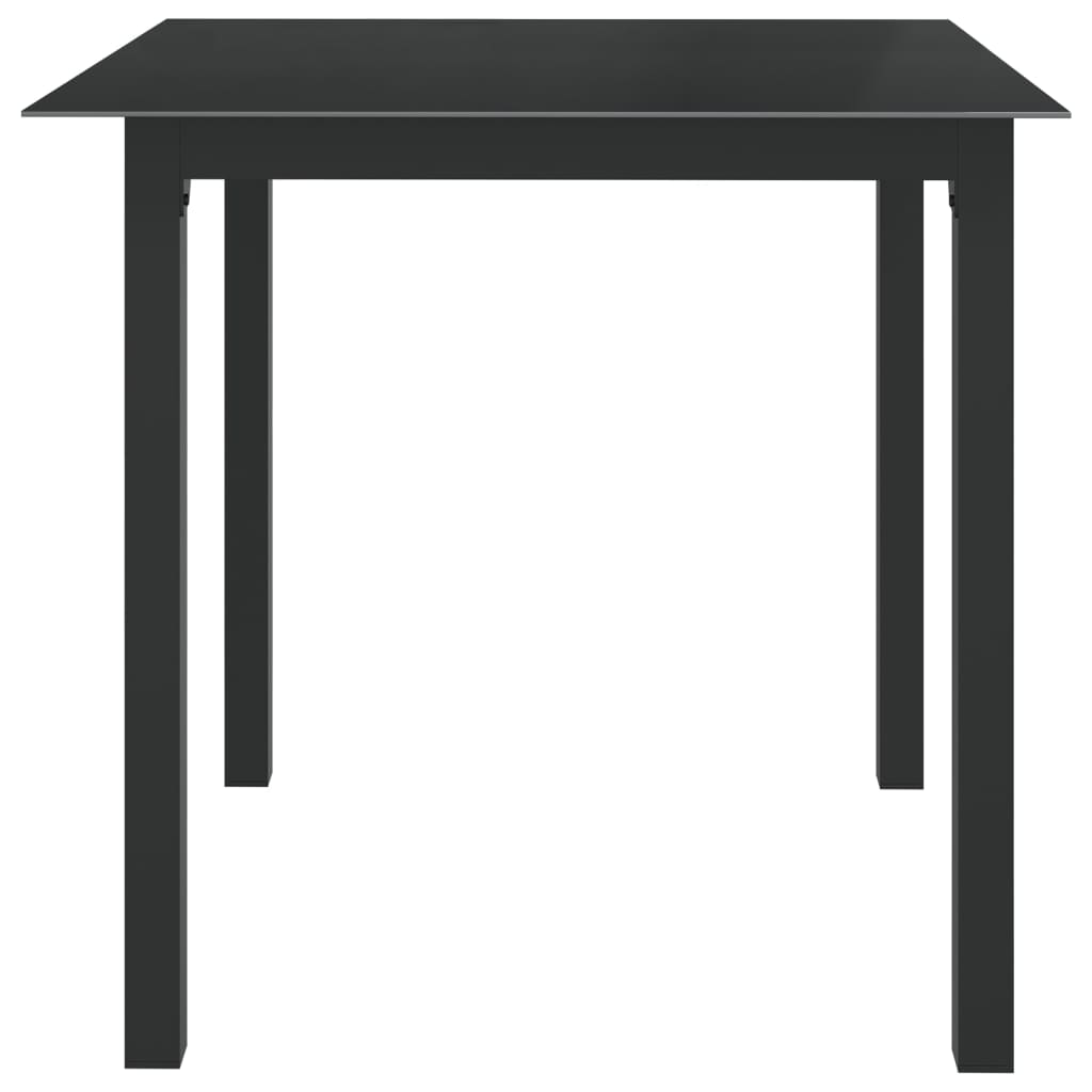 5 Pcs conjunto de jantar para jardim alumínio antracite