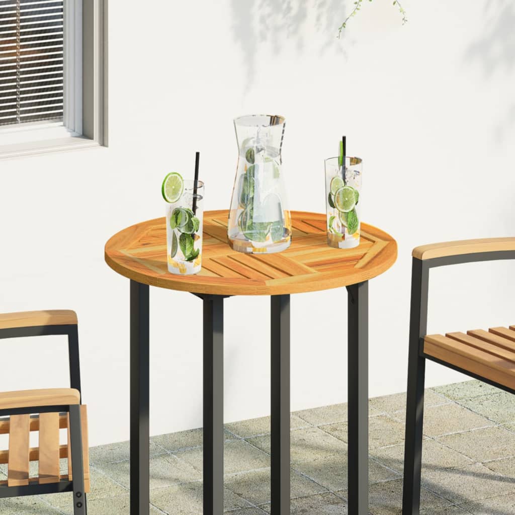 Tampo de mesa redondo ø60x2 cm madeira de acácia maciça