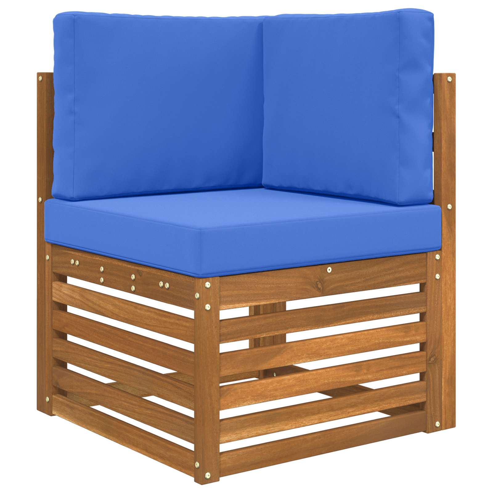 Almofada para sofá externo poliéster azul royal 60 x 60 x 8 cm