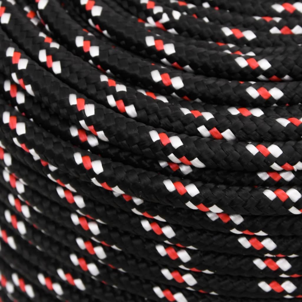 Corda de barco 10 mm 25 m polipropileno preto