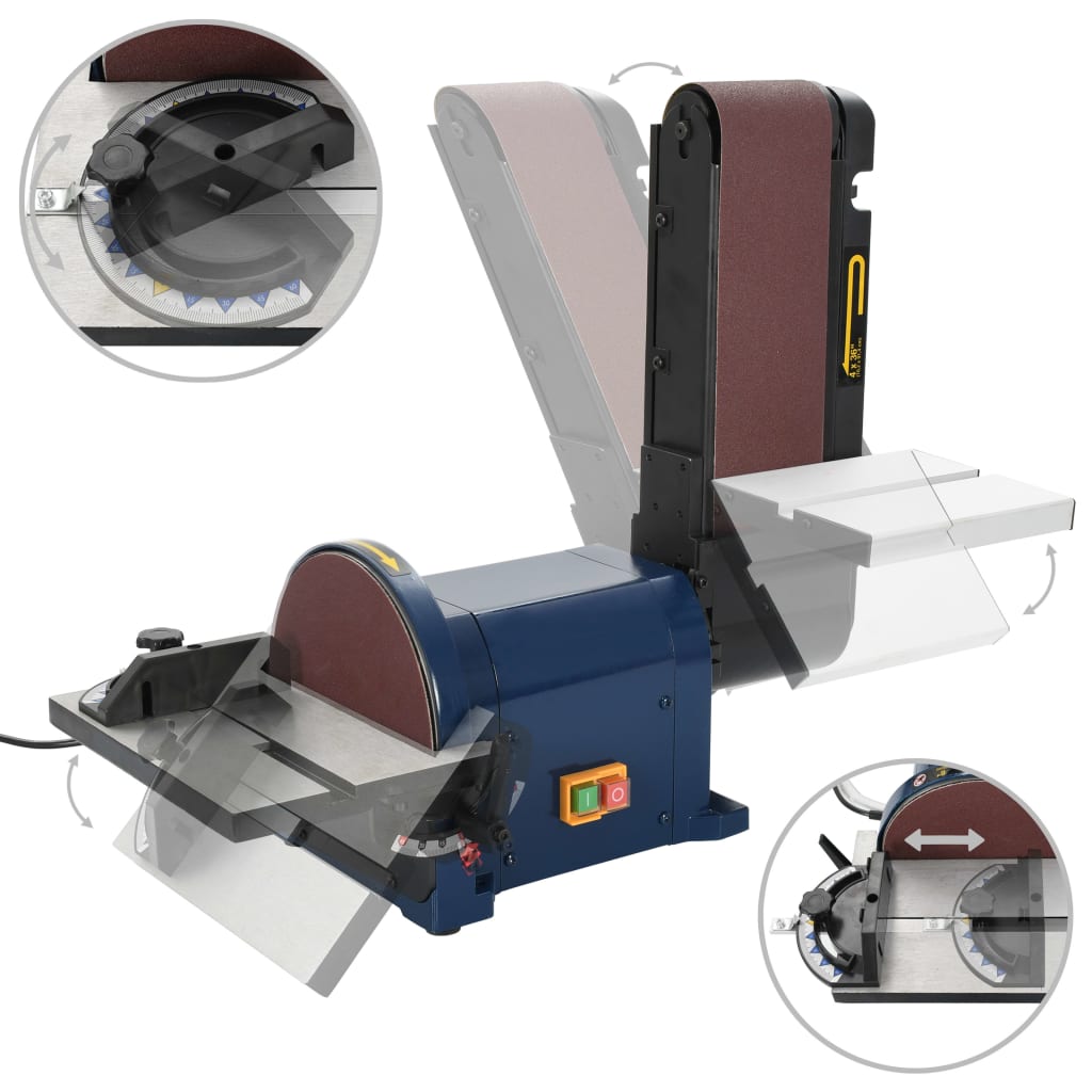 Lixadeira elétrica de disco e cinto 500 w 200 mm