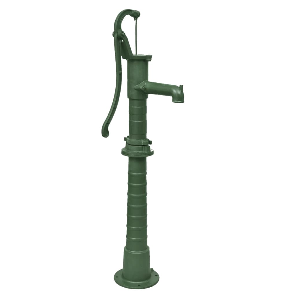 Bomba de água para jardim com suporte de ferro fundido
