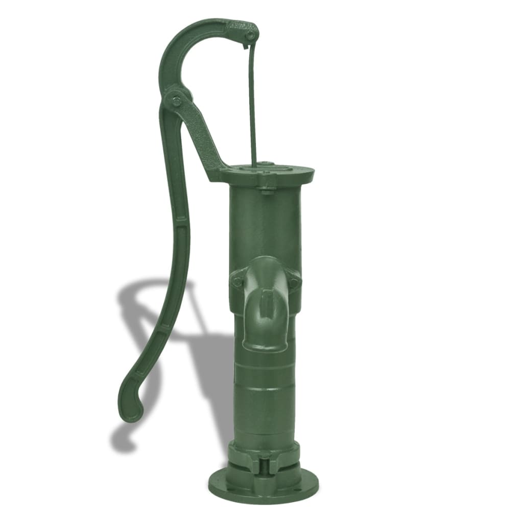 Bomba de água para jardim com suporte de ferro fundido
