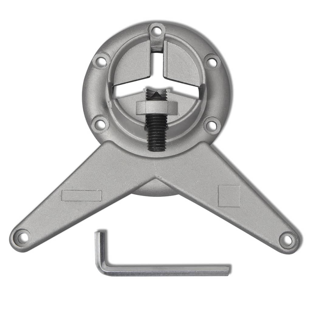 4 Pernas de mesa, altura ajustável, cromo 710 mm