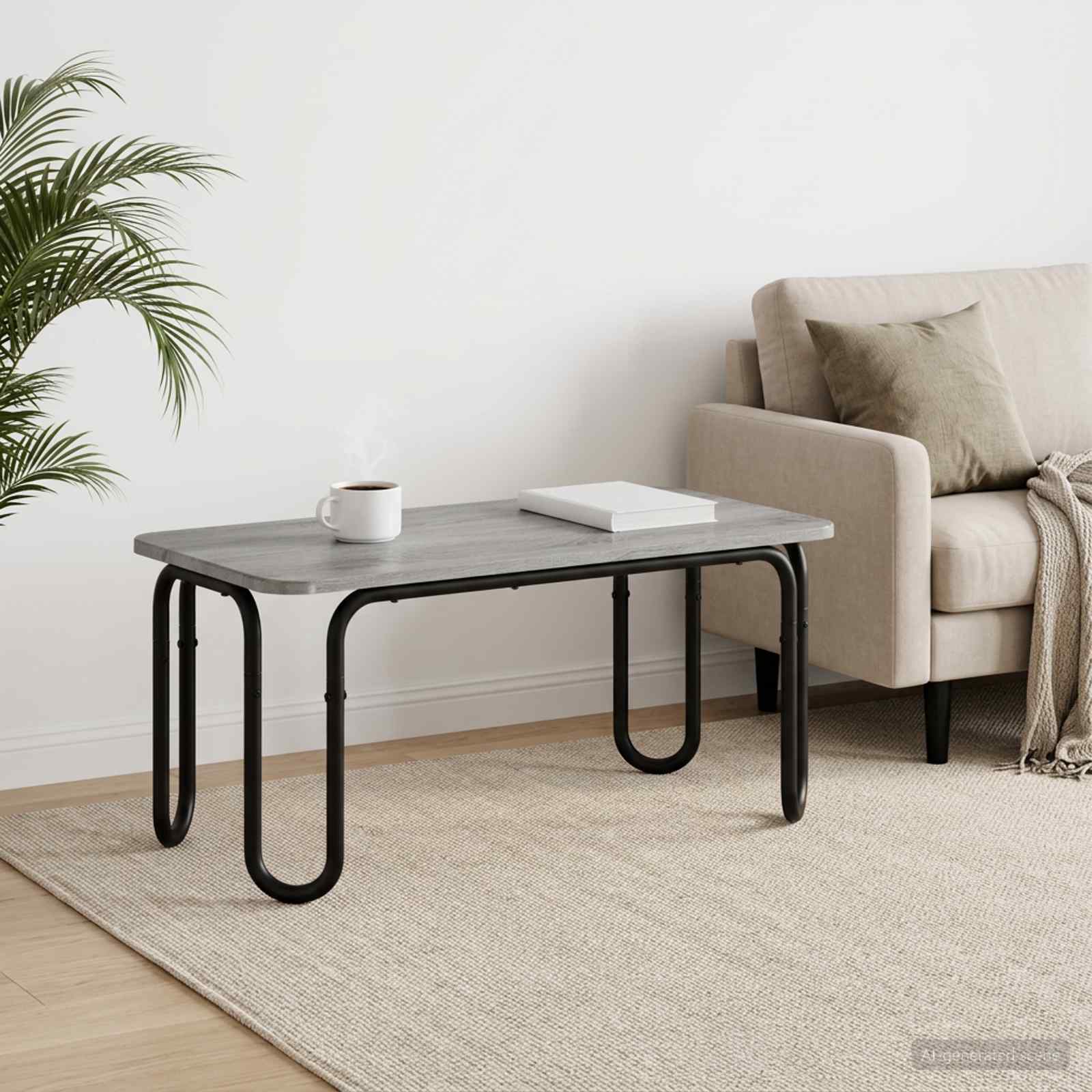 Mesa de centro sonoma cinzento 79,5 x 40 x 36 cm