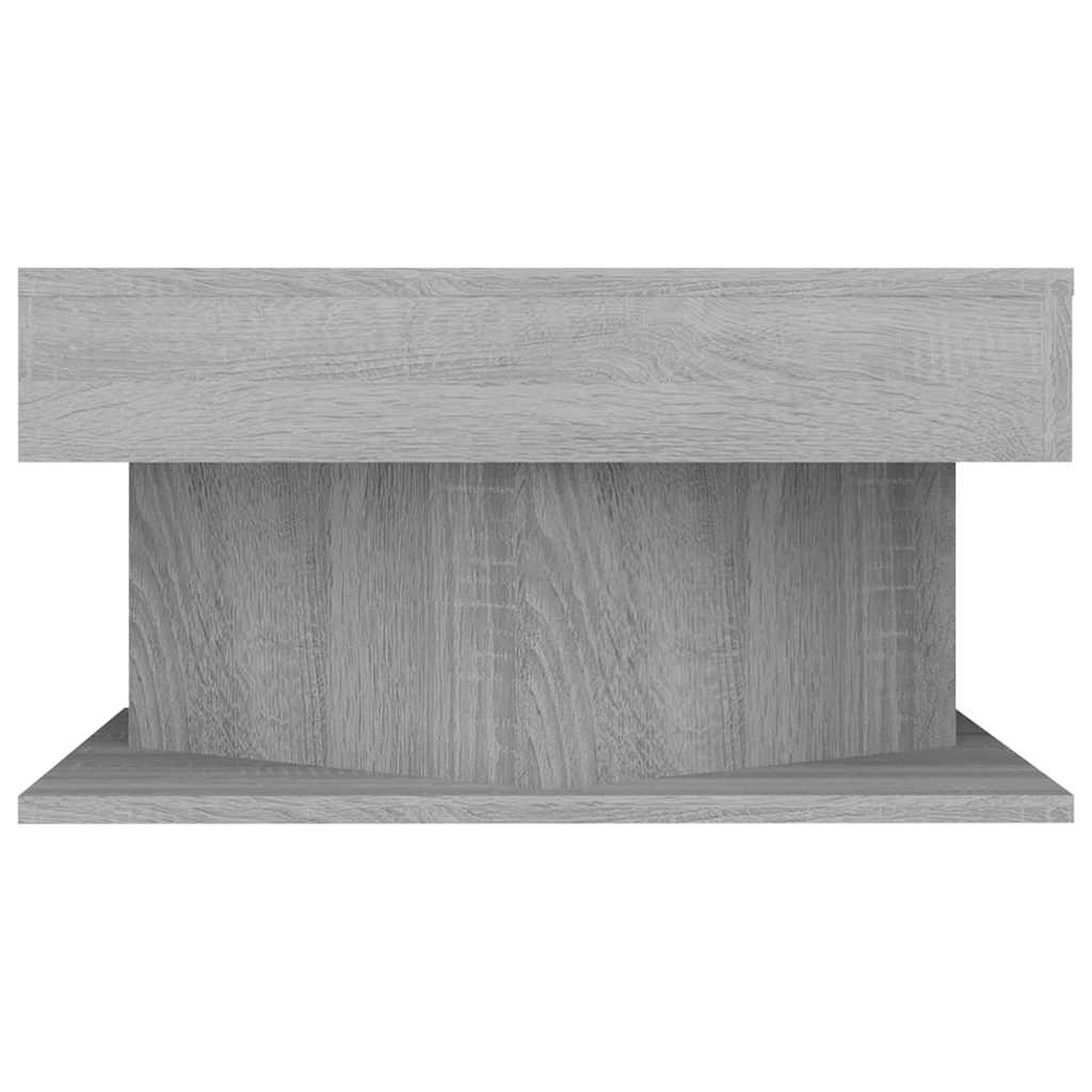 Mesa de centro 57x57x30 cm derivados de madeira cinzento sonoma