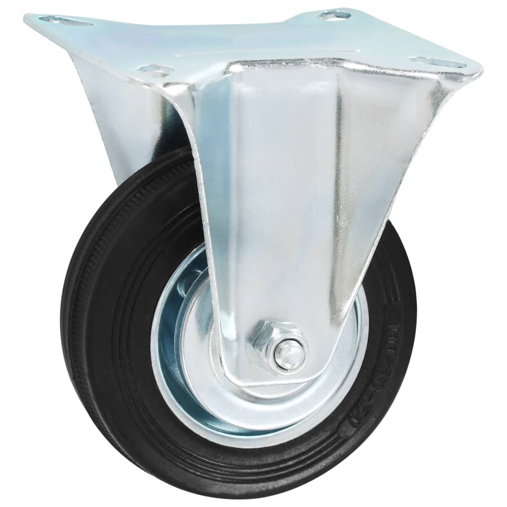 12 Pcs fixed casters 100 mm