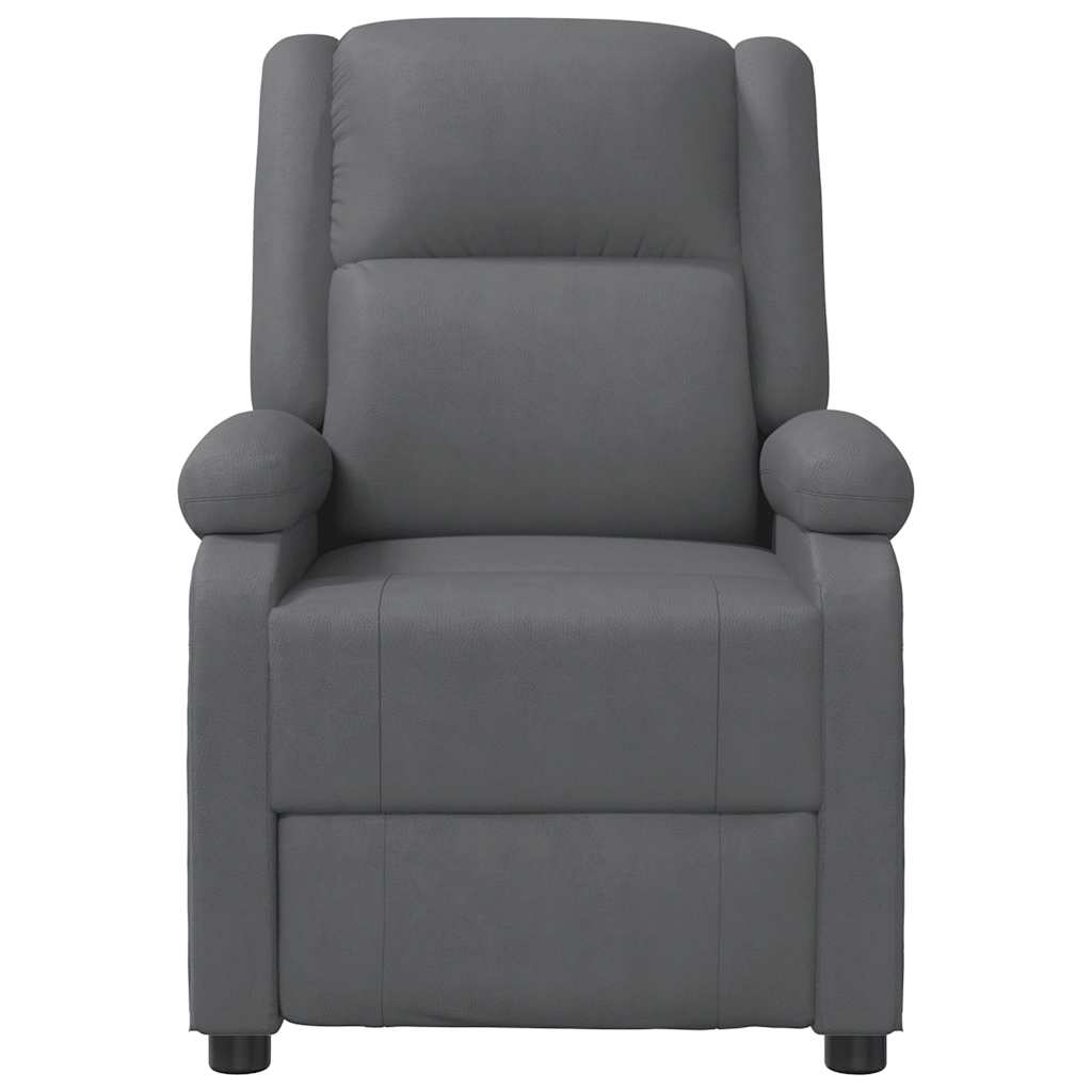 Cadeira de massagens couro artificial cinzento