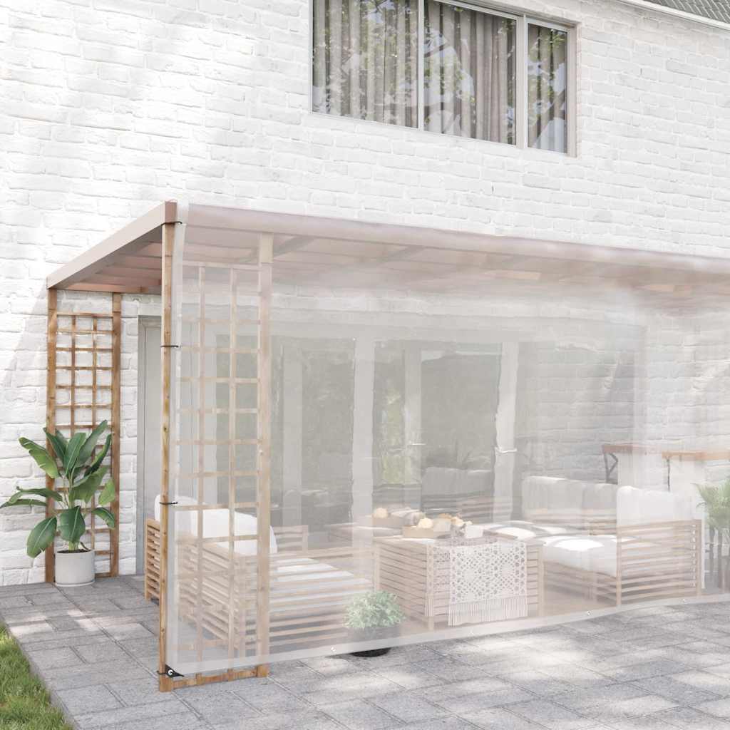 Encerado transparente com ilhós 5x12 m polietileno