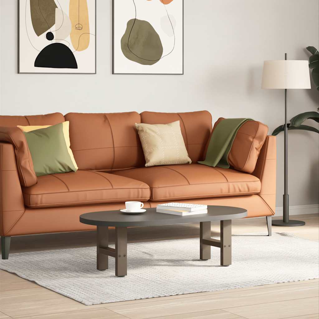 Pés para mesa de centro em aço natural, 2 peças, 40x (30-31) cm, aço