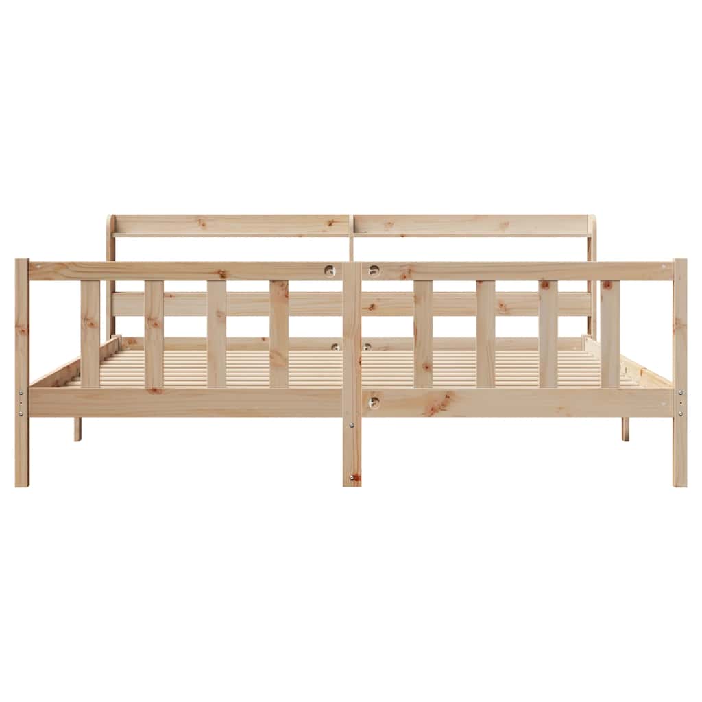 Cama sem colchão 180x200 cm madeira de pinho maciça