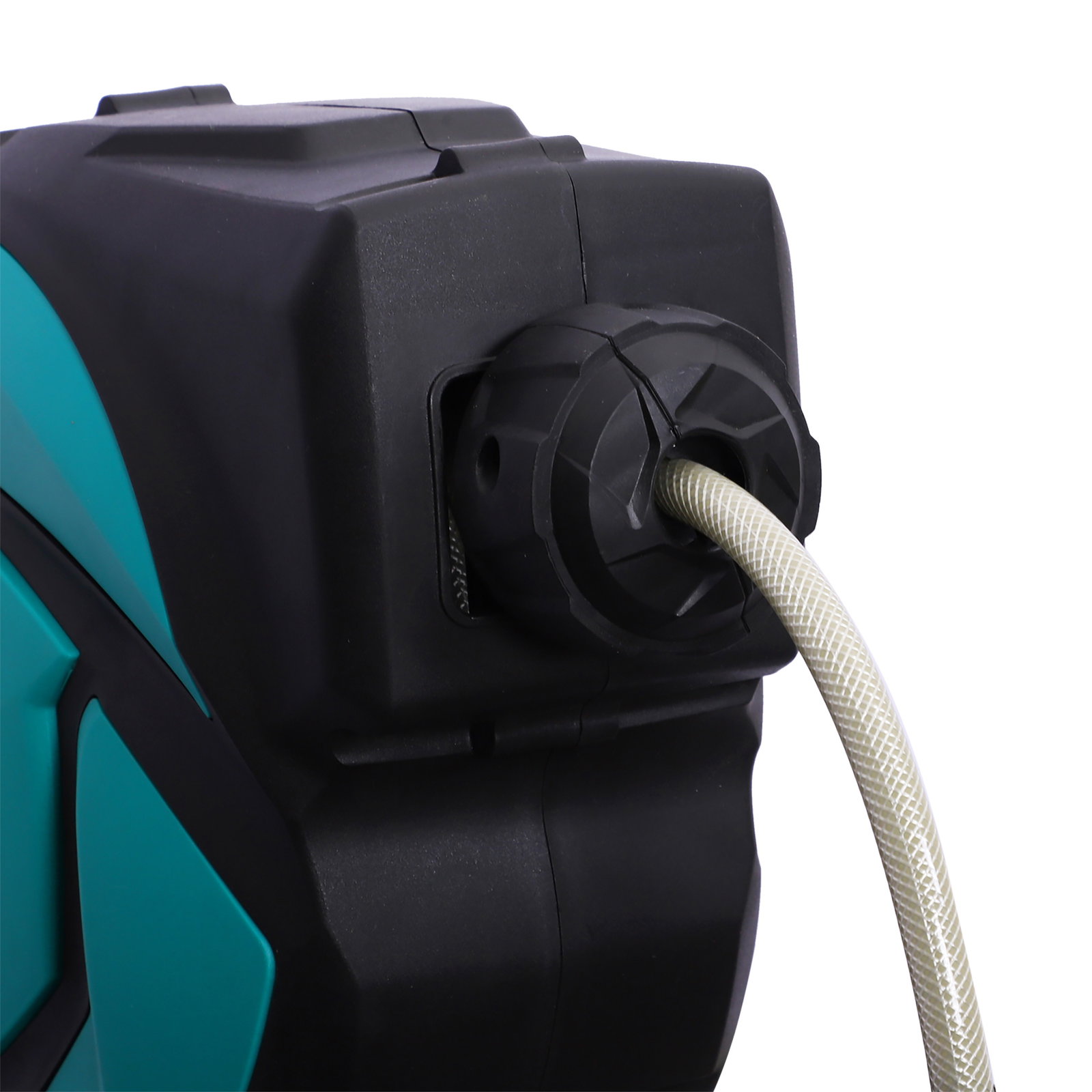 Enrolador de mangueira retrátil 10m com cabeça multifuncional Sistema de enrolamento automático com trava Conector de 1m para gr