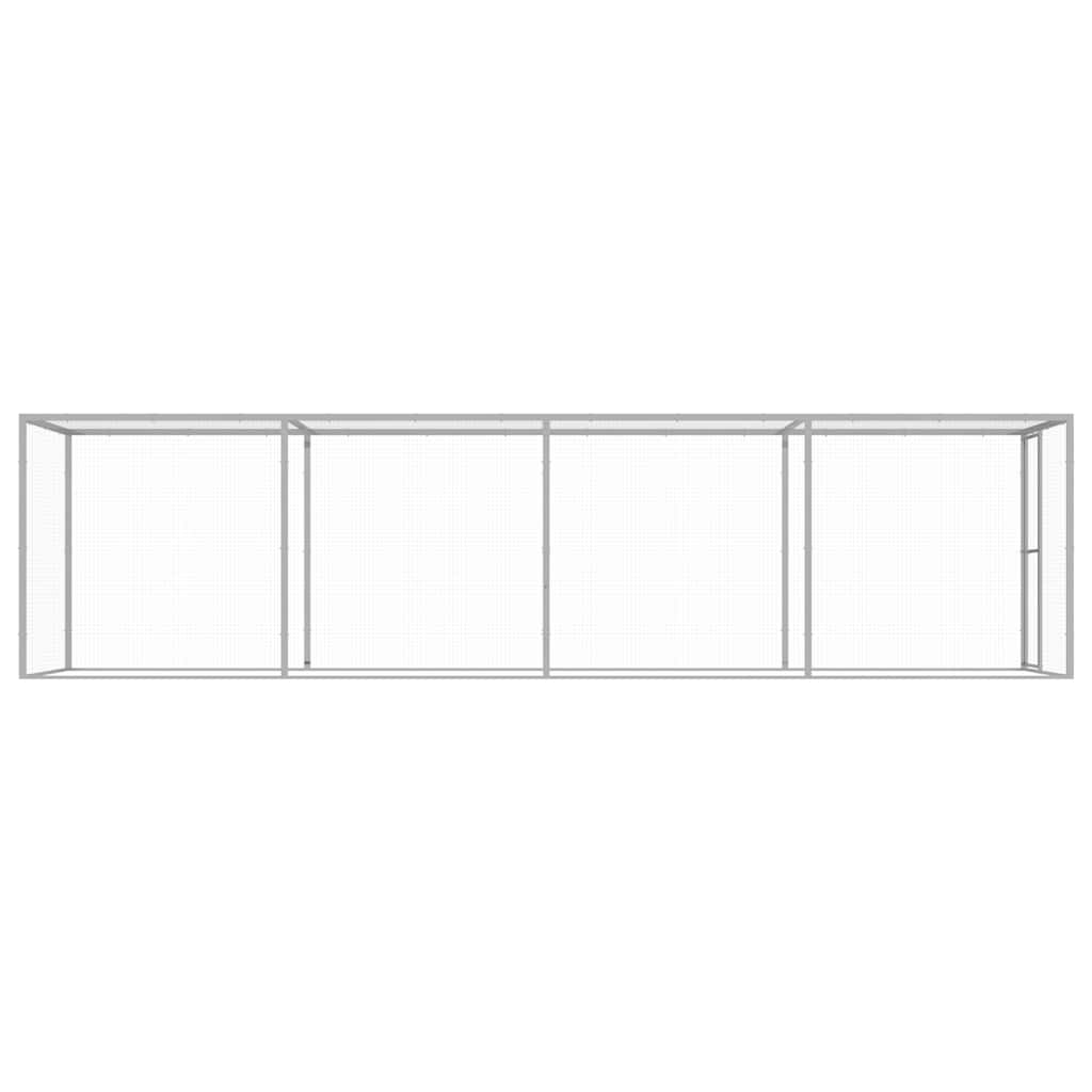 Jaula para gatos 6x1,5x1,5 m aço galvanizado