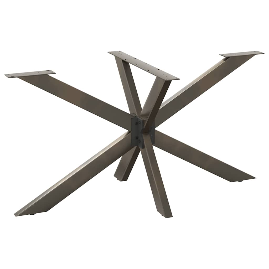 Pé de mesa de jantar em formato de aranha, preto, 150x78x(72-73) cm, aço