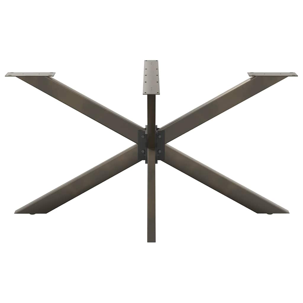 Pé de mesa de jantar em formato de aranha, preto, 150x78x(72-73) cm, aço