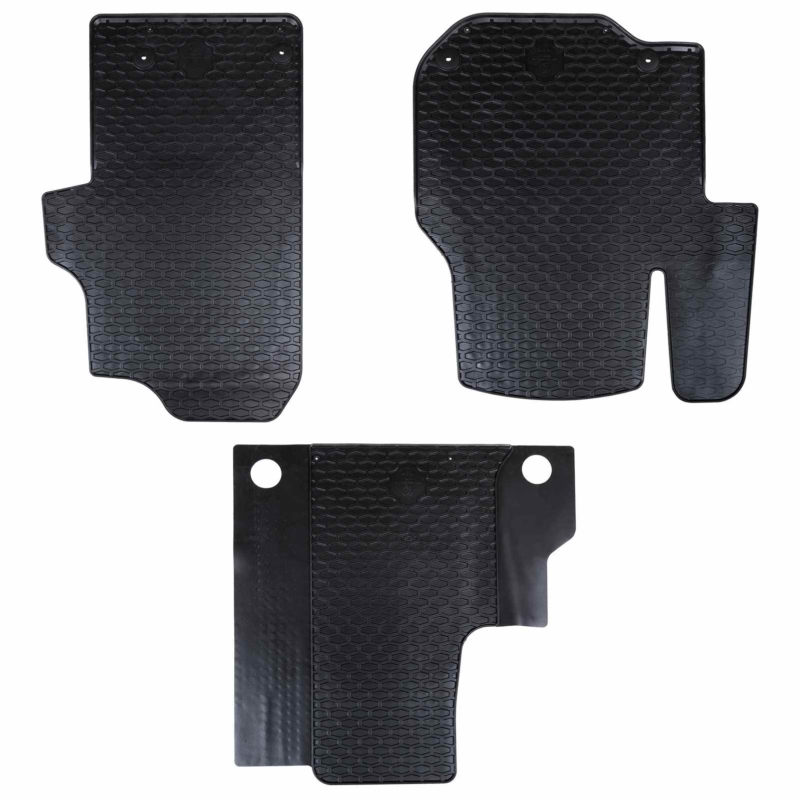 Tapete de carro 3 unid. adequado para vw crafter 2017- borracha