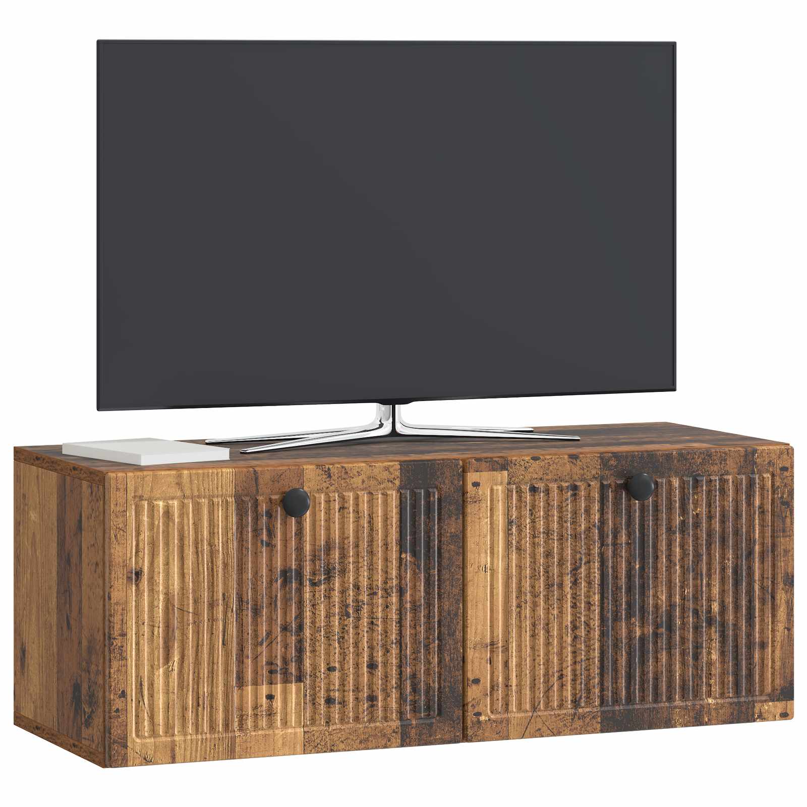 Gabinete de TV de parede madeira antiga 78,5 x 31 x 30 cm