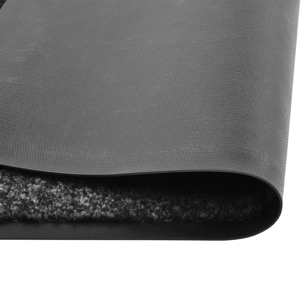 Tapete de porta lavável 40x60 cm preto