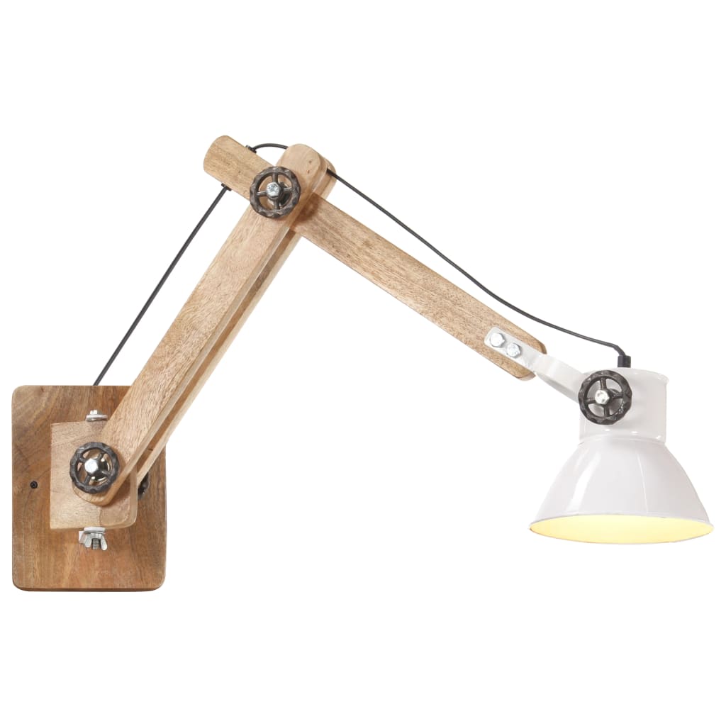 Candeeiro de parede redondo estilo industrial e27 branco