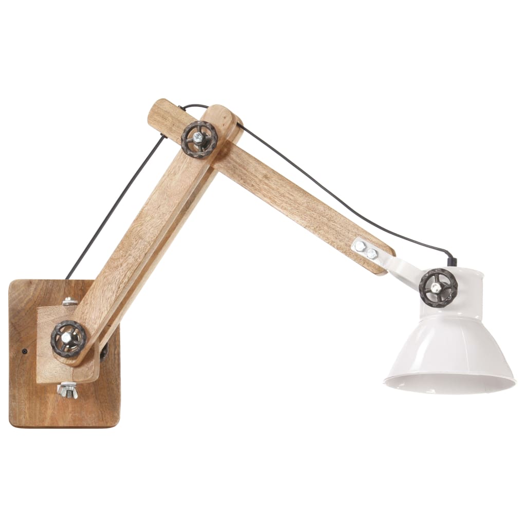 Candeeiro de parede redondo estilo industrial e27 branco