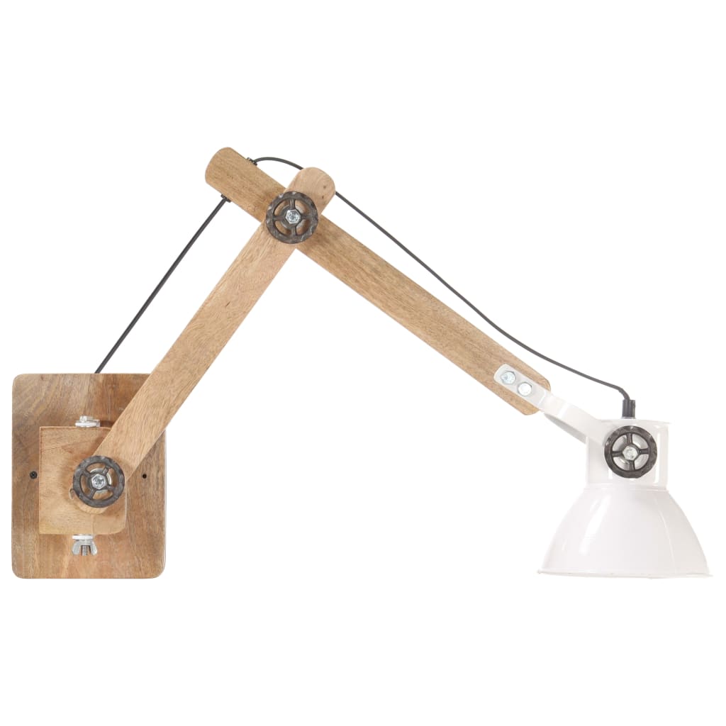 Candeeiro de parede redondo estilo industrial e27 branco