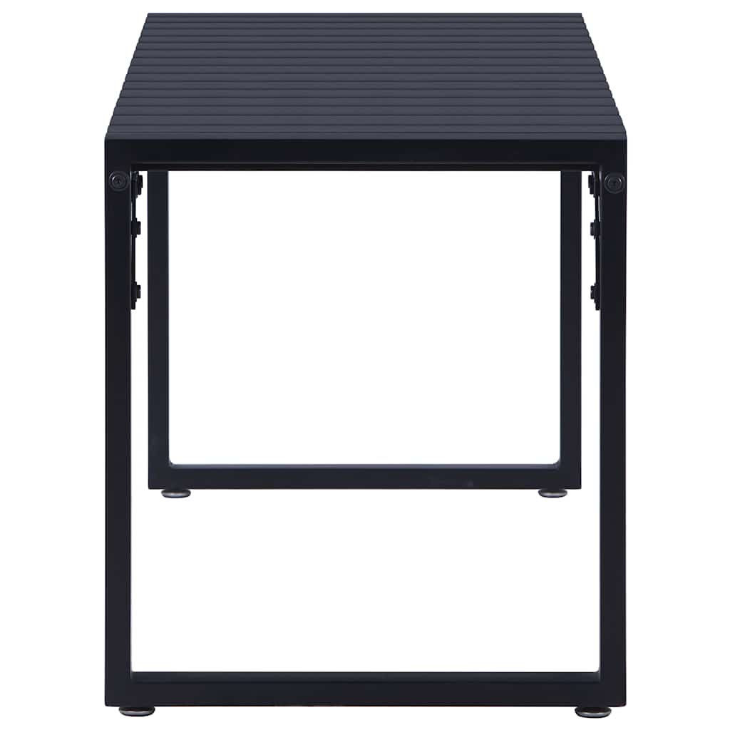 Banco jardim 120,5 cm placa de ps preto