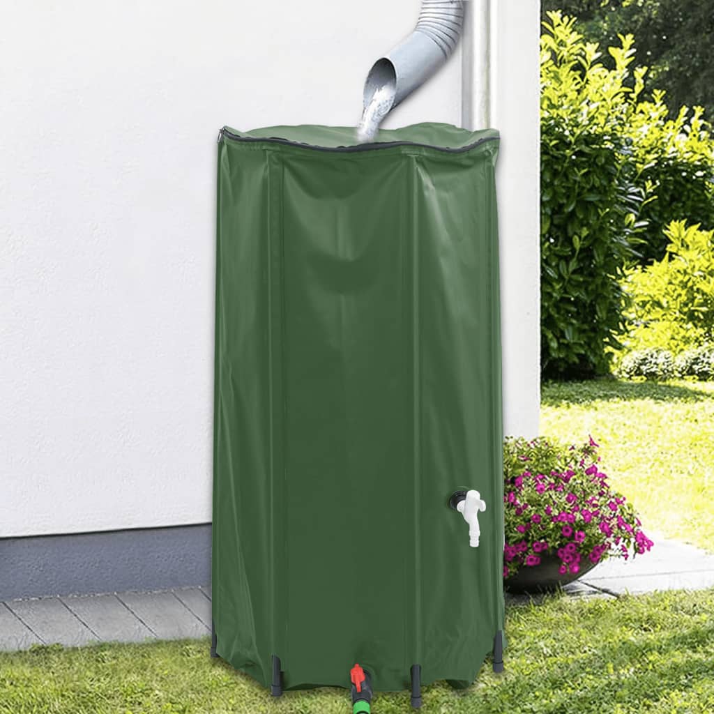 Depósito de água dobrável com torneira 100 l PVC