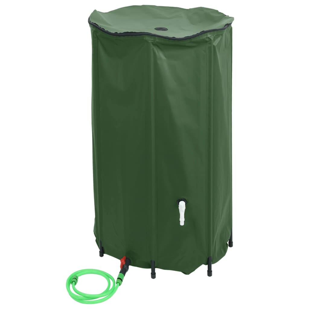 Depósito de água dobrável com torneira 100 l PVC