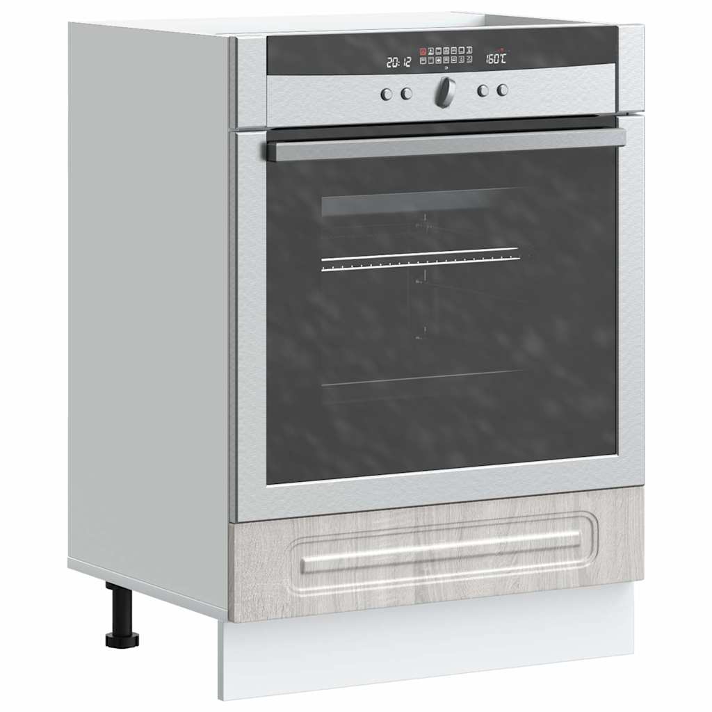 Armário forno kalmar madeira engenharia sonoma cinzento
