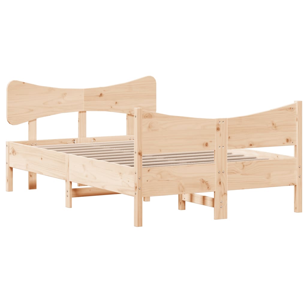 Cama sem colchão 120x190 cm madeira de pinho maciça