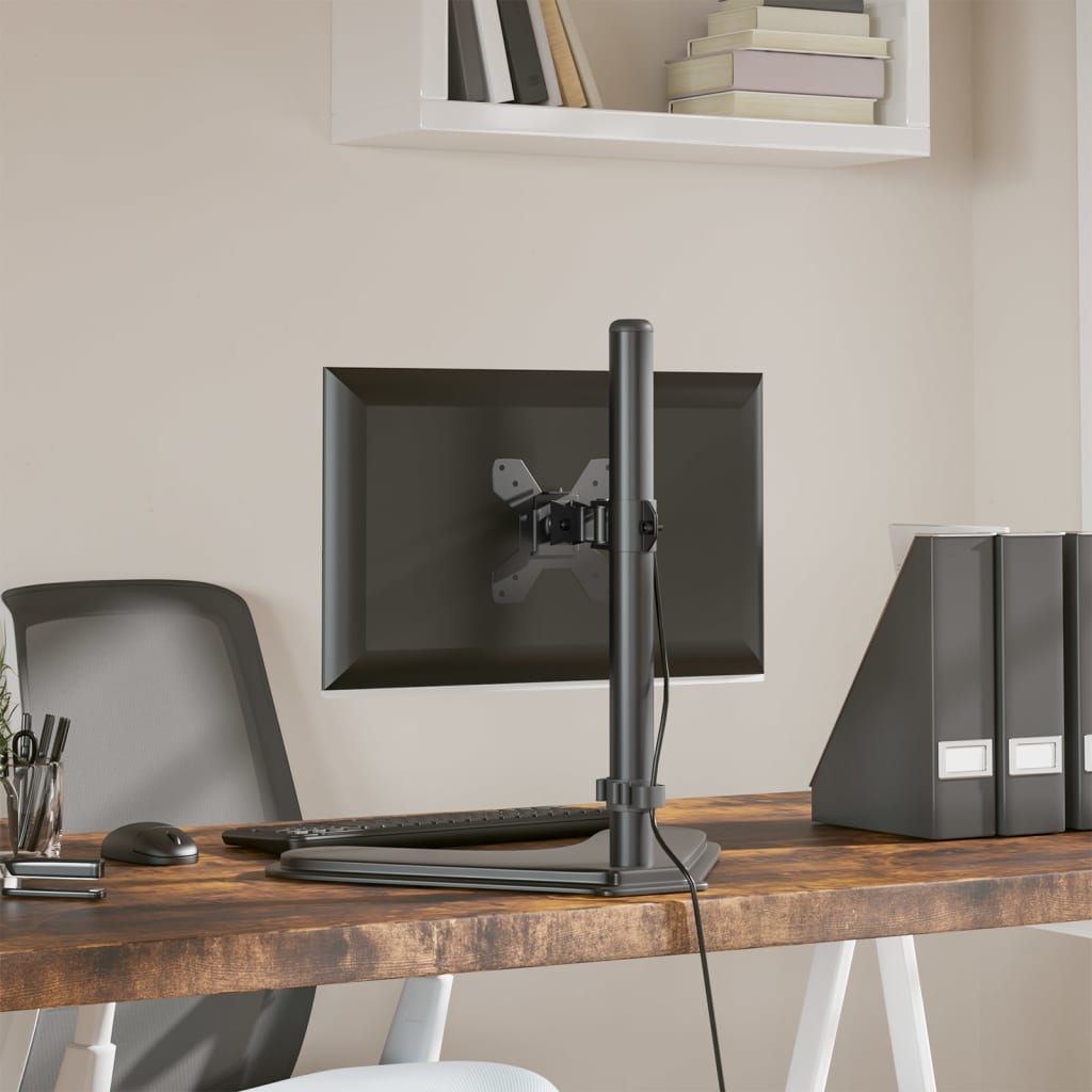 Suporte para monitor vesa 75/100 mm aço preto