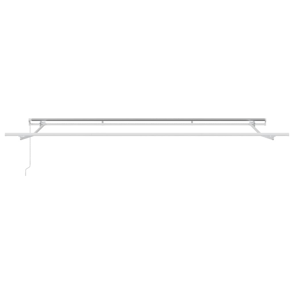 Toldo retrátil manual 400x300 cm castanho