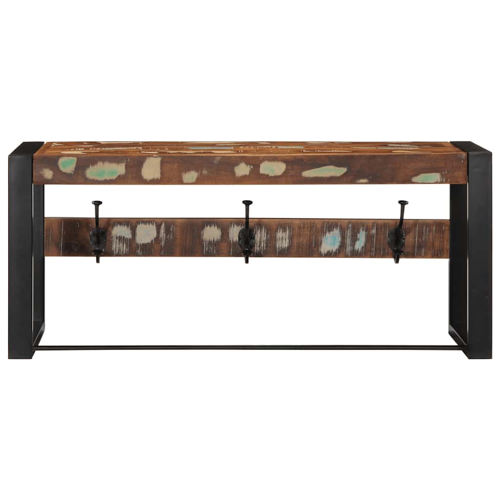 Cabide multicor 80x35x35 cm madeira maciça recuperada