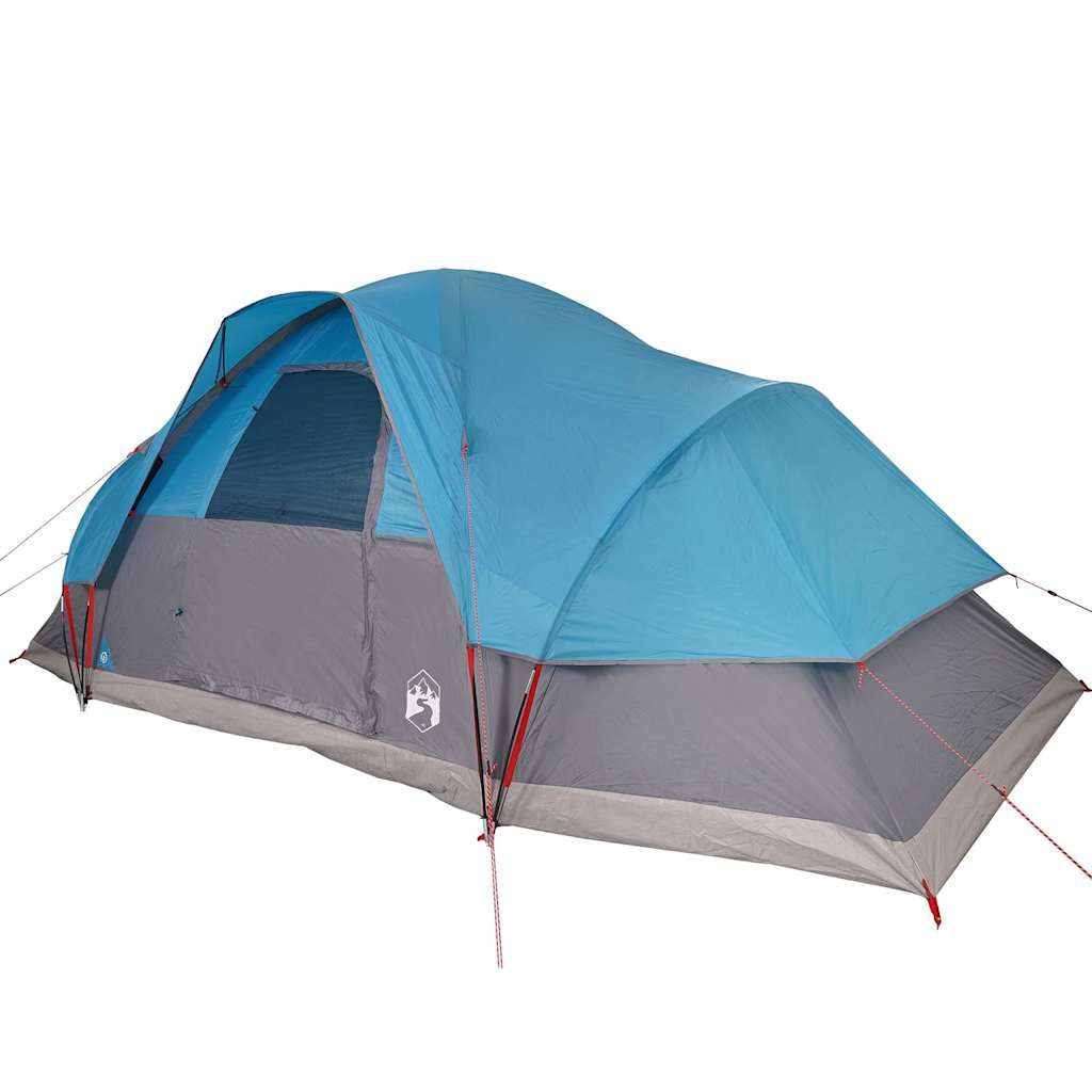 Tenda familiar em cúpula para 9 pessoas impermeável azul