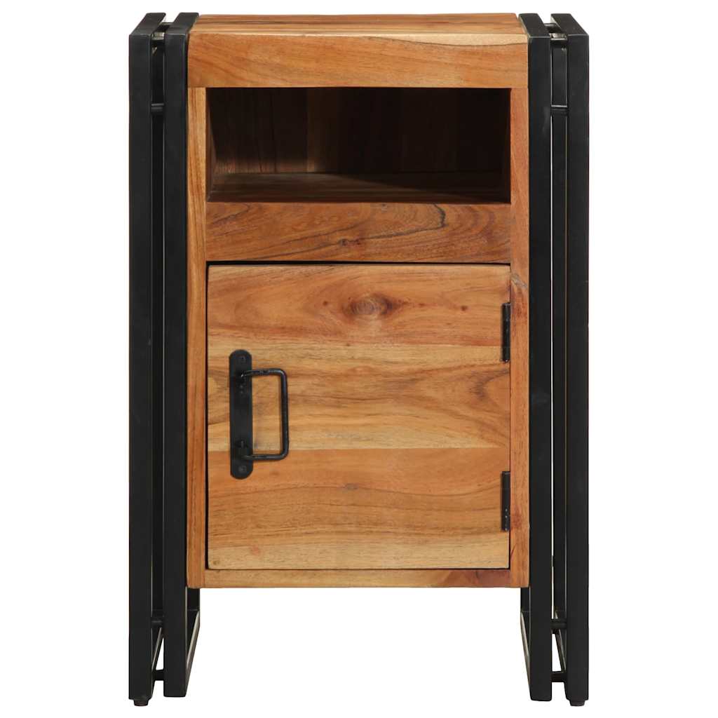 Mesa de cabeceira 40x40x59 cm em madeira maciça de acácia