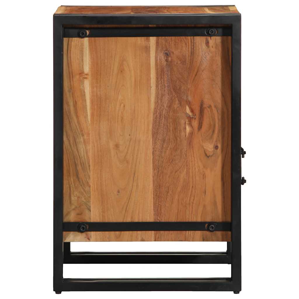 Mesa de cabeceira 40x40x59 cm em madeira maciça de acácia