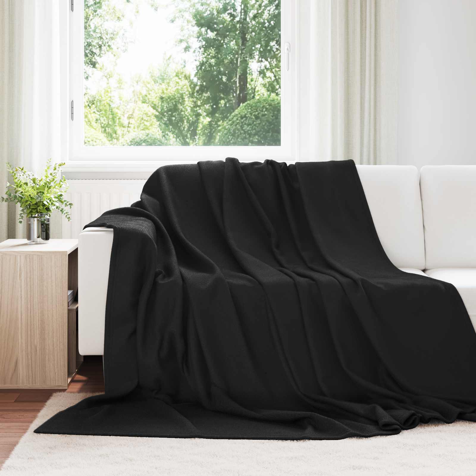 Cobertores de sofá 24 unid. preto 270 x 240 cm 21.77 lã