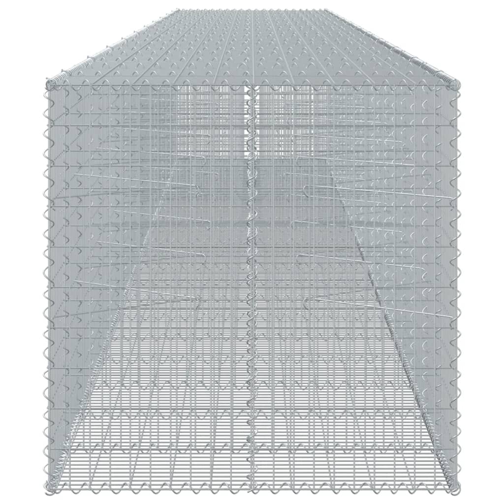 Cesto gabião com cobertura 1050x100x100 cm ferro galvanizado