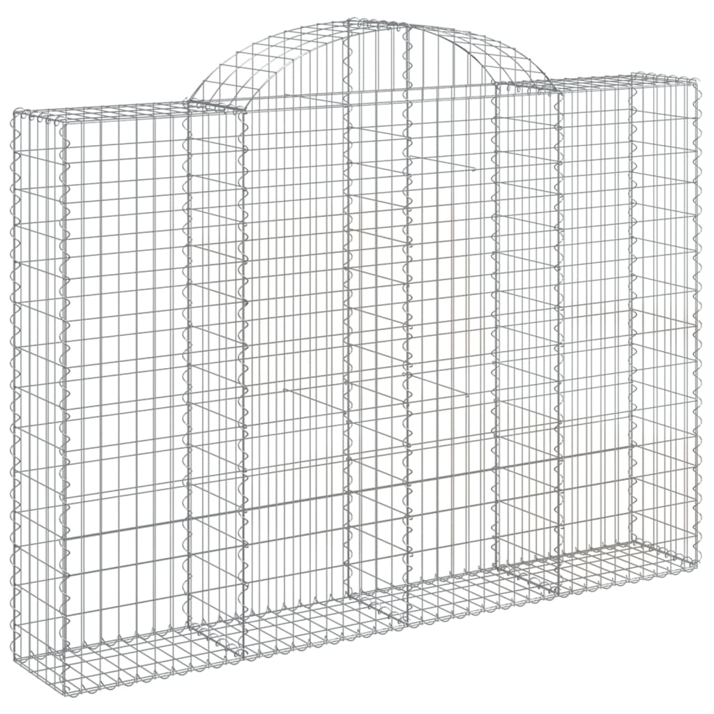 Cestos gabião arqueados 15 pcs 200x30x140/160 ferro galvanizado