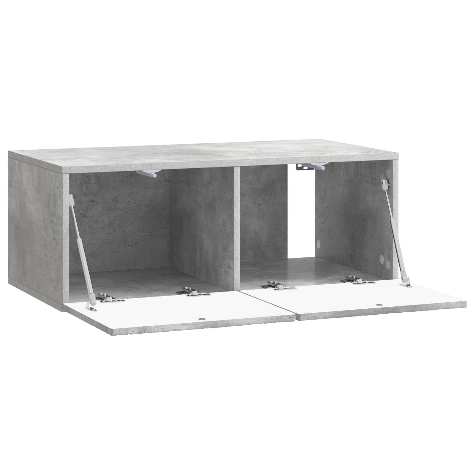 Gabinete de TV de parede 78,5 x 41 x 30 cm cinzento cimento