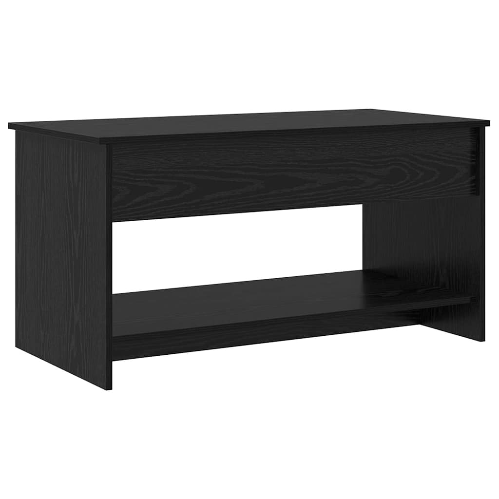 Mesa de centro carvalho preto 80 x 50,5 x 41,5 cm