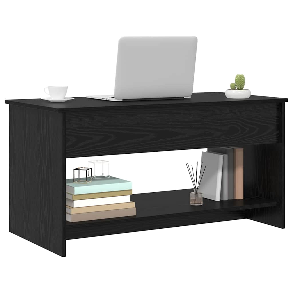 Mesa de centro carvalho preto 80 x 50,5 x 41,5 cm