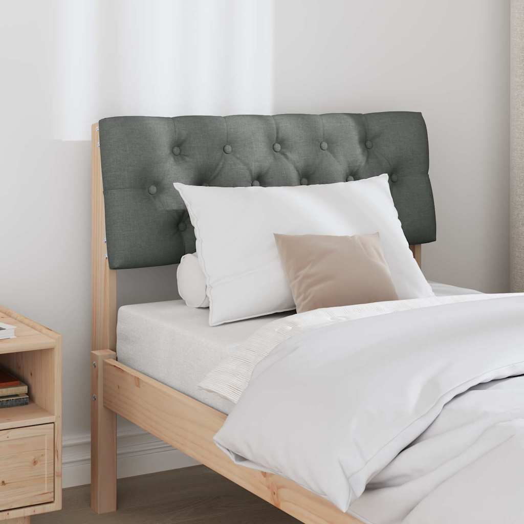 Cabeceira estofada cinza escuro 75 cm