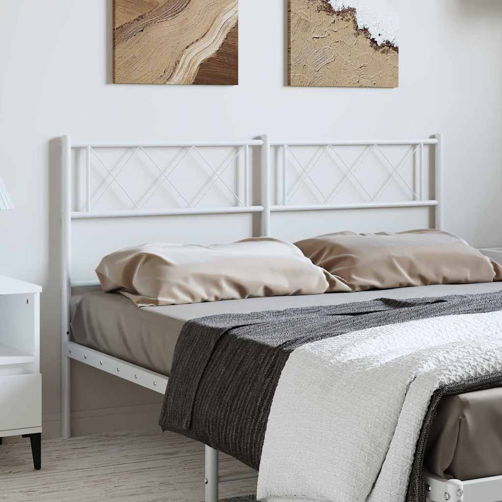 Cabeceira de substituição 150 cm metal branco
