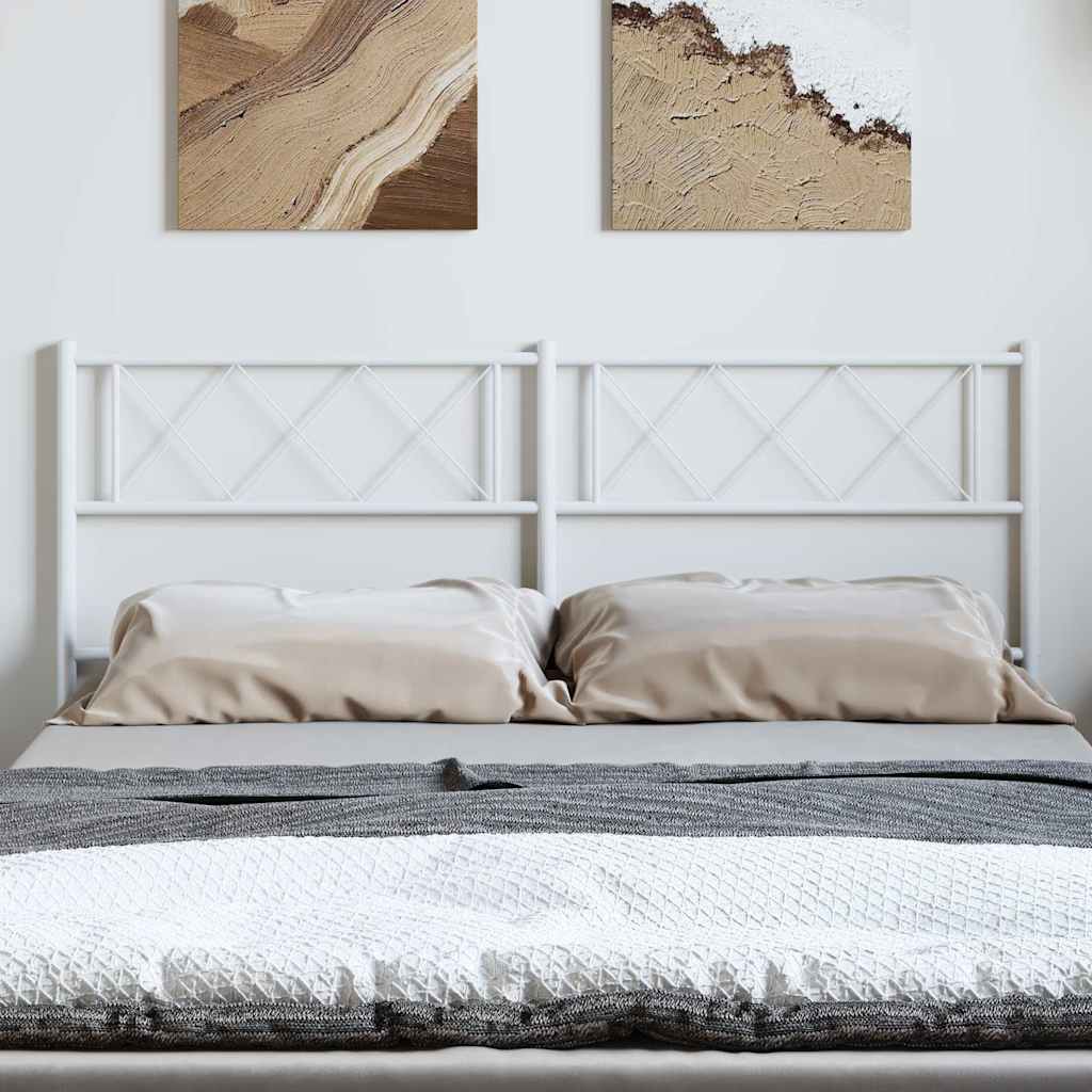 Cabeceira de substituição 150 cm metal branco