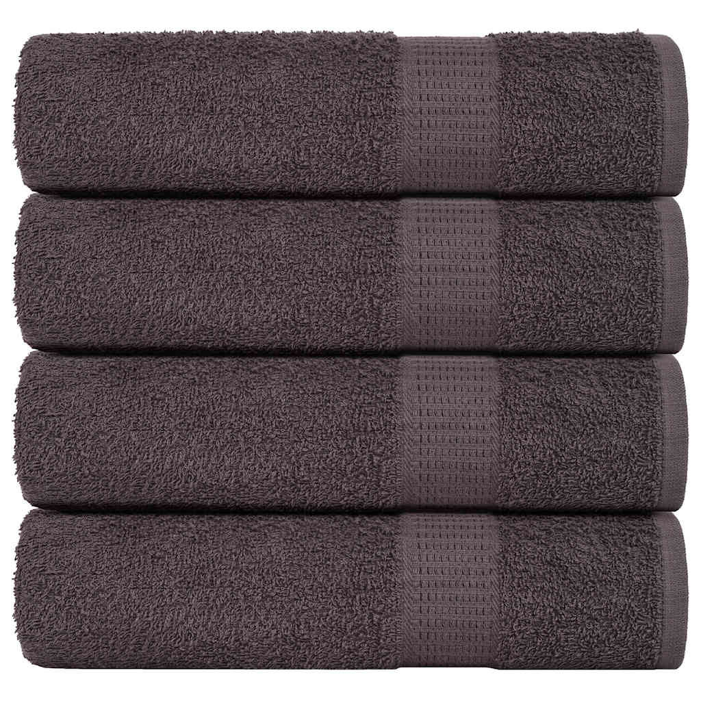 Toalhas de banho frogn 4 pcs 70x140 cm 360 g/m² antracite