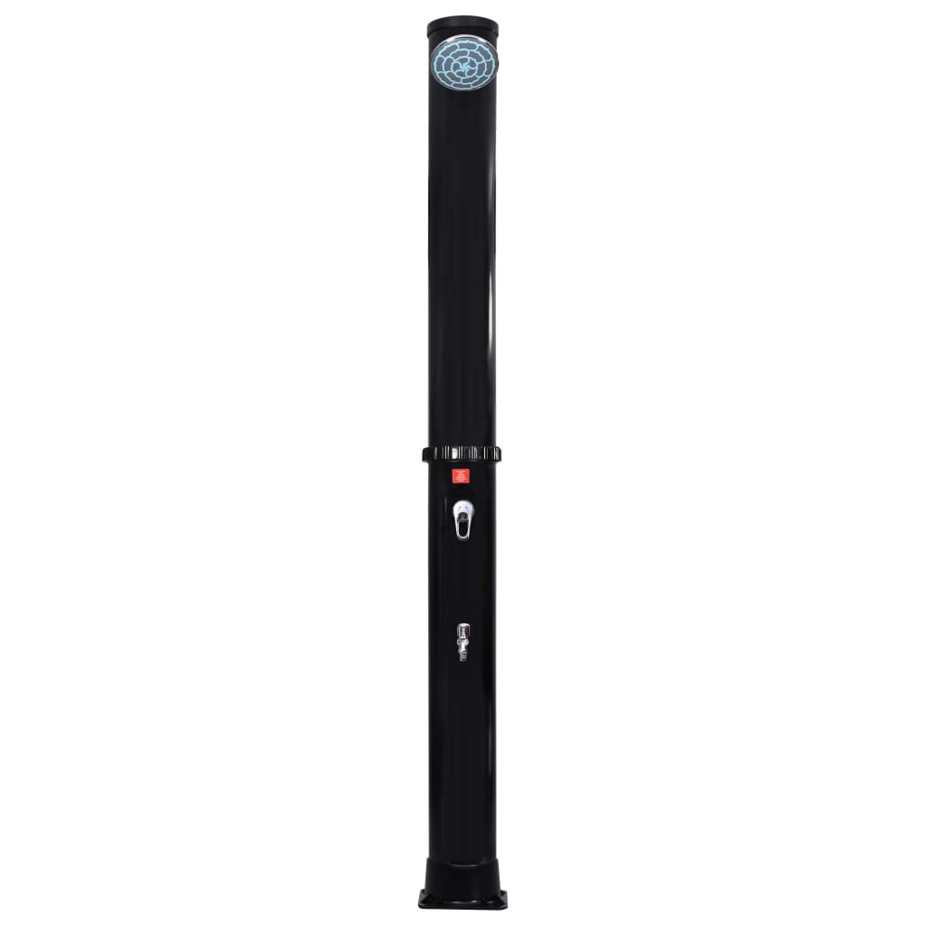 Chuveiro solar de exterior c/ cabeça e torneira 40 l