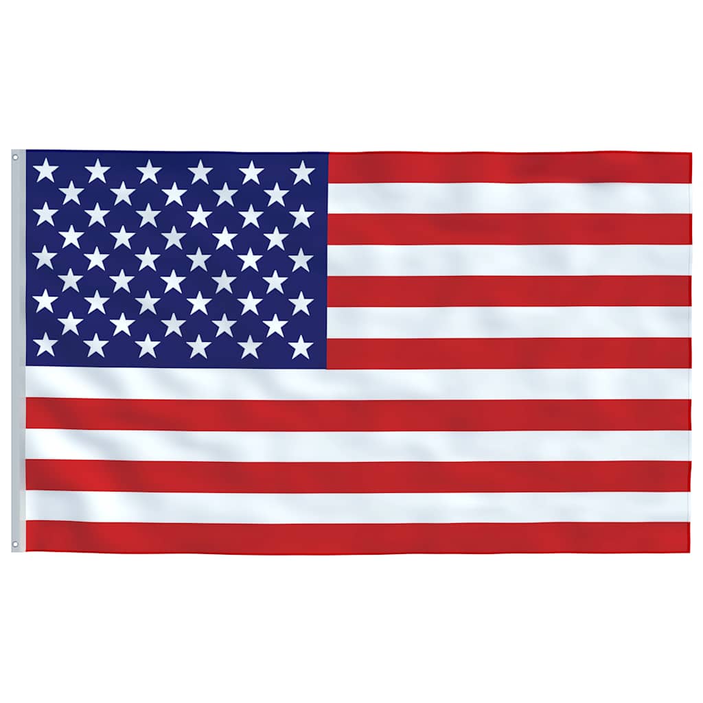 Bandeira dos eua e mastro 6,08 m alumínio