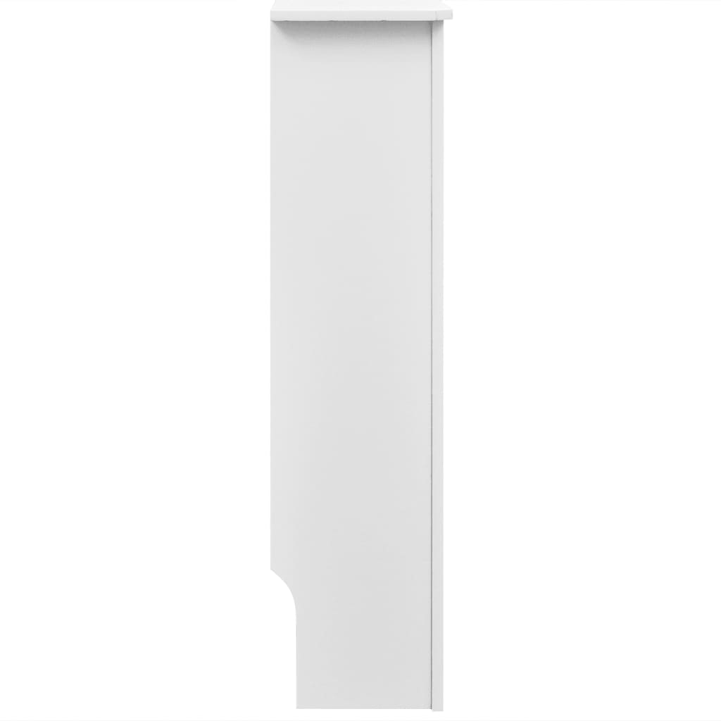 Coberturas de radiador 2 pcs derivados madeira 112 cm branco